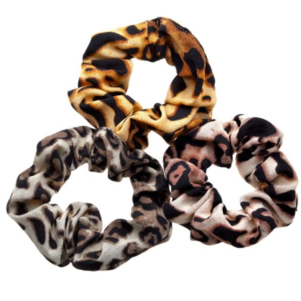 NEW! UNOPENED! - Ombré LEOPARD SCRUNCHIES - 1 Set of 3